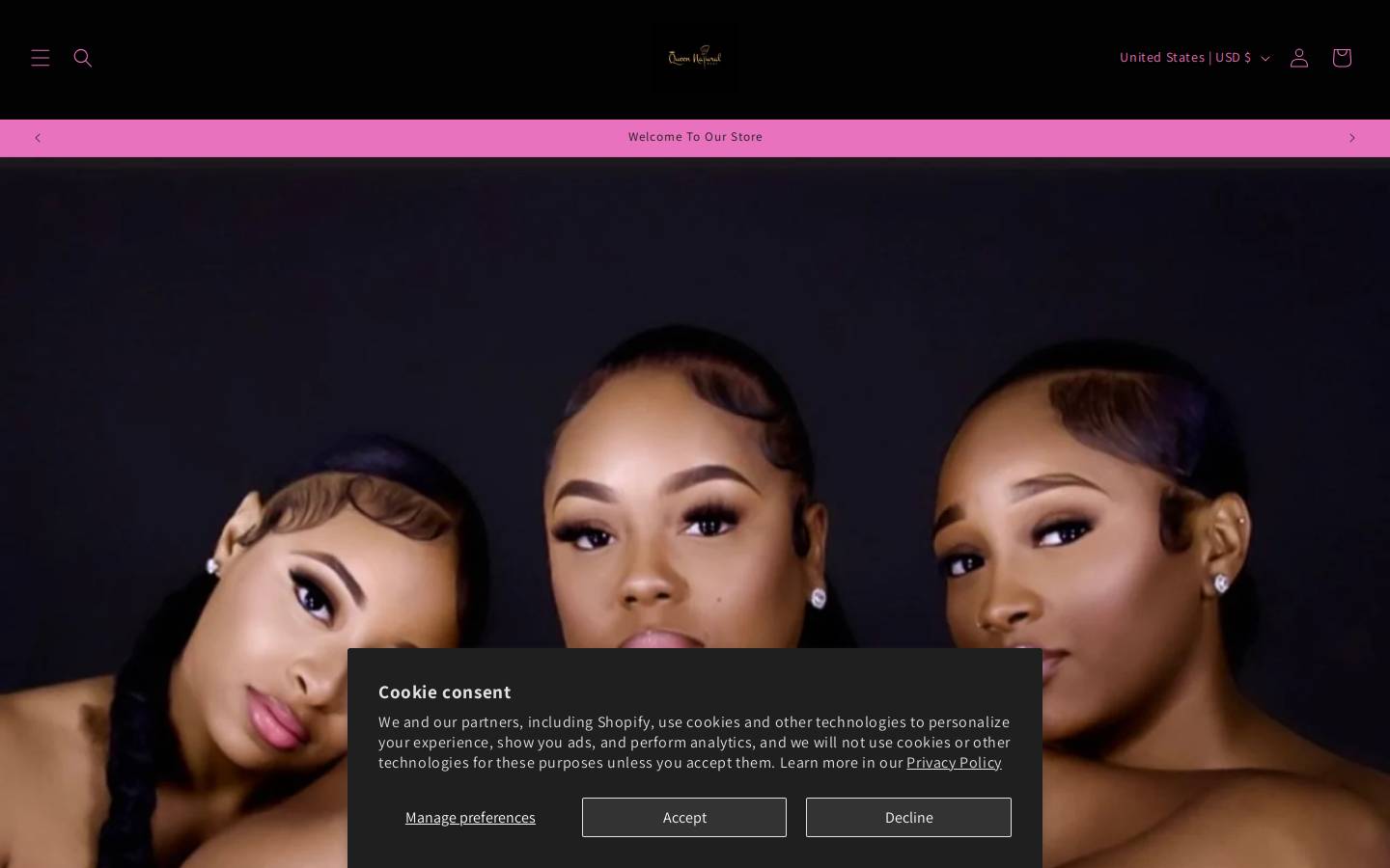 queennaturalbeat.com homepage screenshot