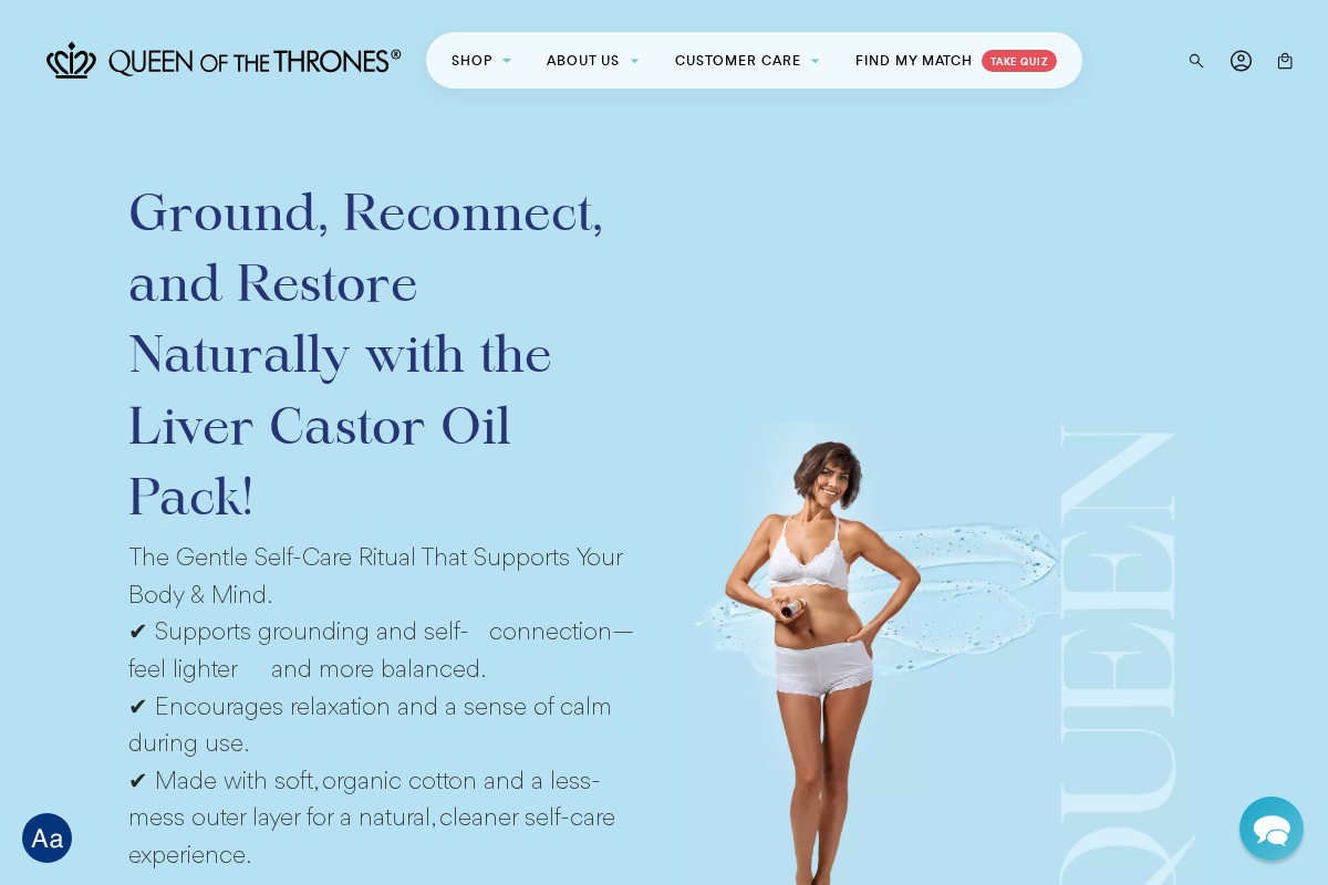 Queen of the Thrones® homepage screenshot