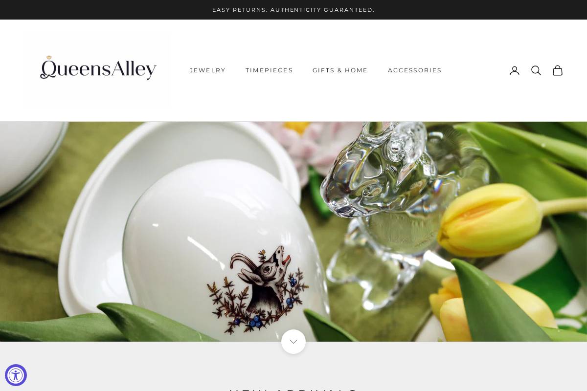 queensalley.com homepage screenshot