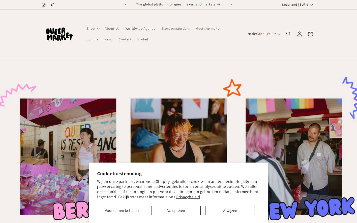 queermarket.com homepage screenshot