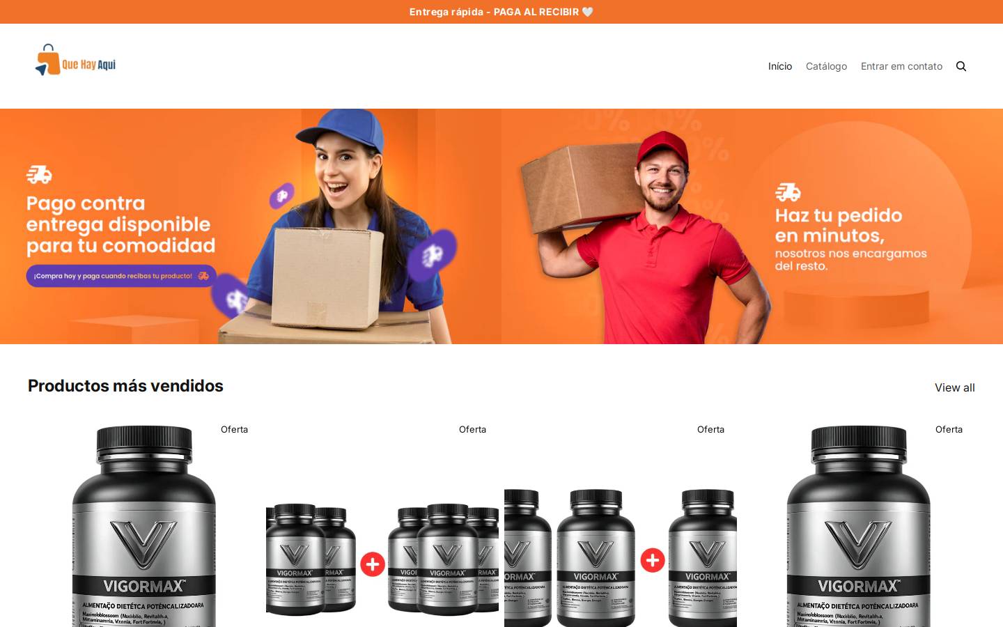 quehayaqui.com homepage screenshot