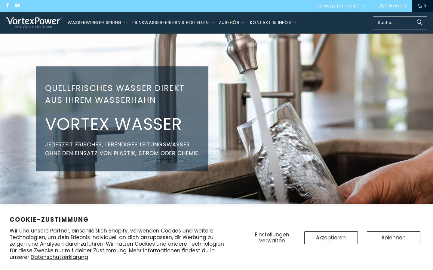 quellfrischeswasser.ch homepage screenshot