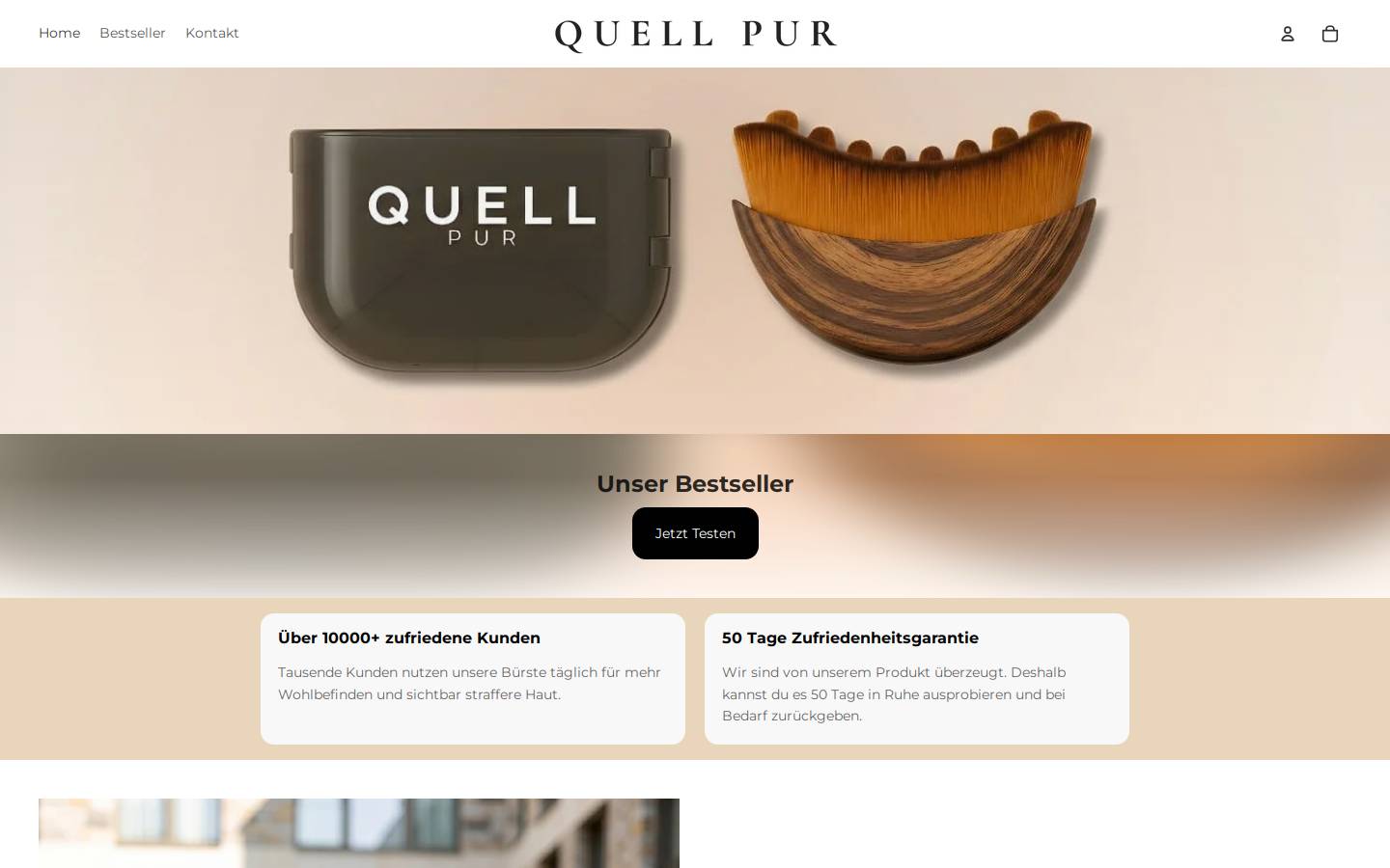 quellpur.de homepage screenshot