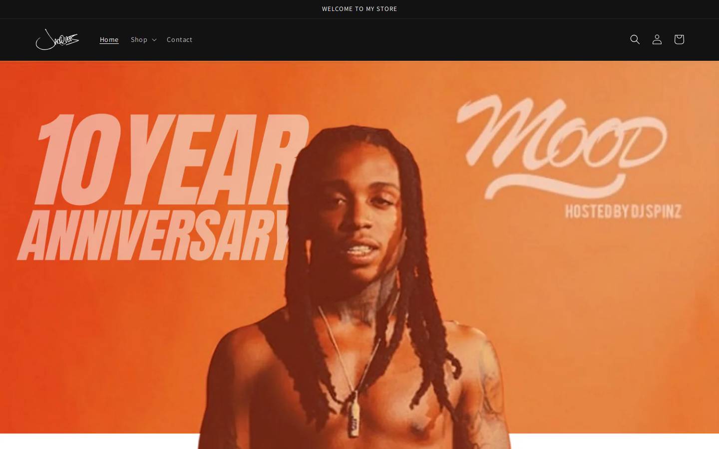 quemerch.com homepage screenshot
