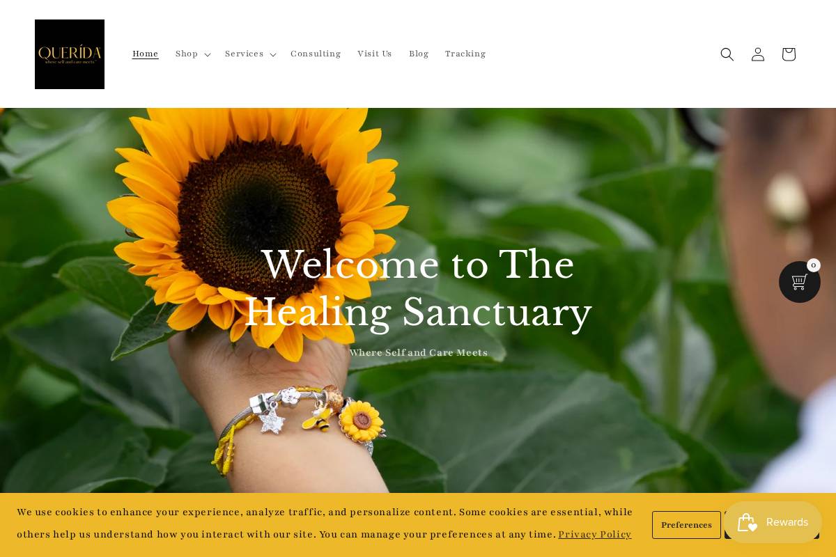 queridastore.com homepage screenshot