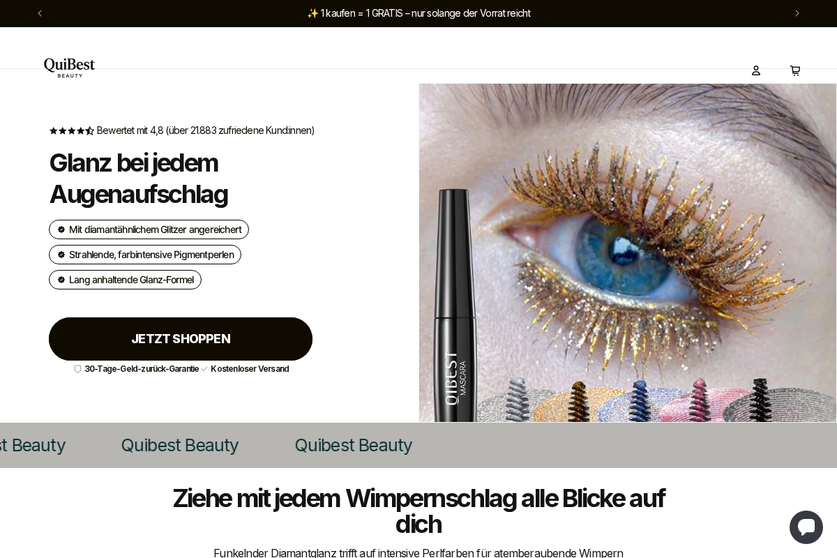 Quibest Beauty homepage screenshot