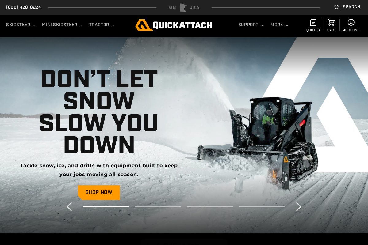 quickattach.com homepage screenshot
