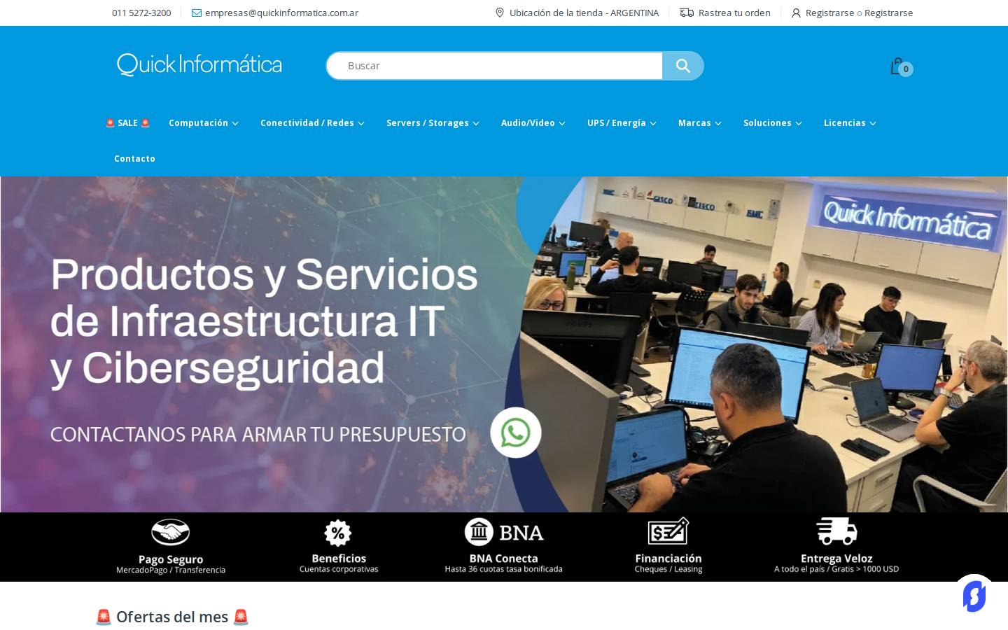 quickinformatica.net homepage screenshot