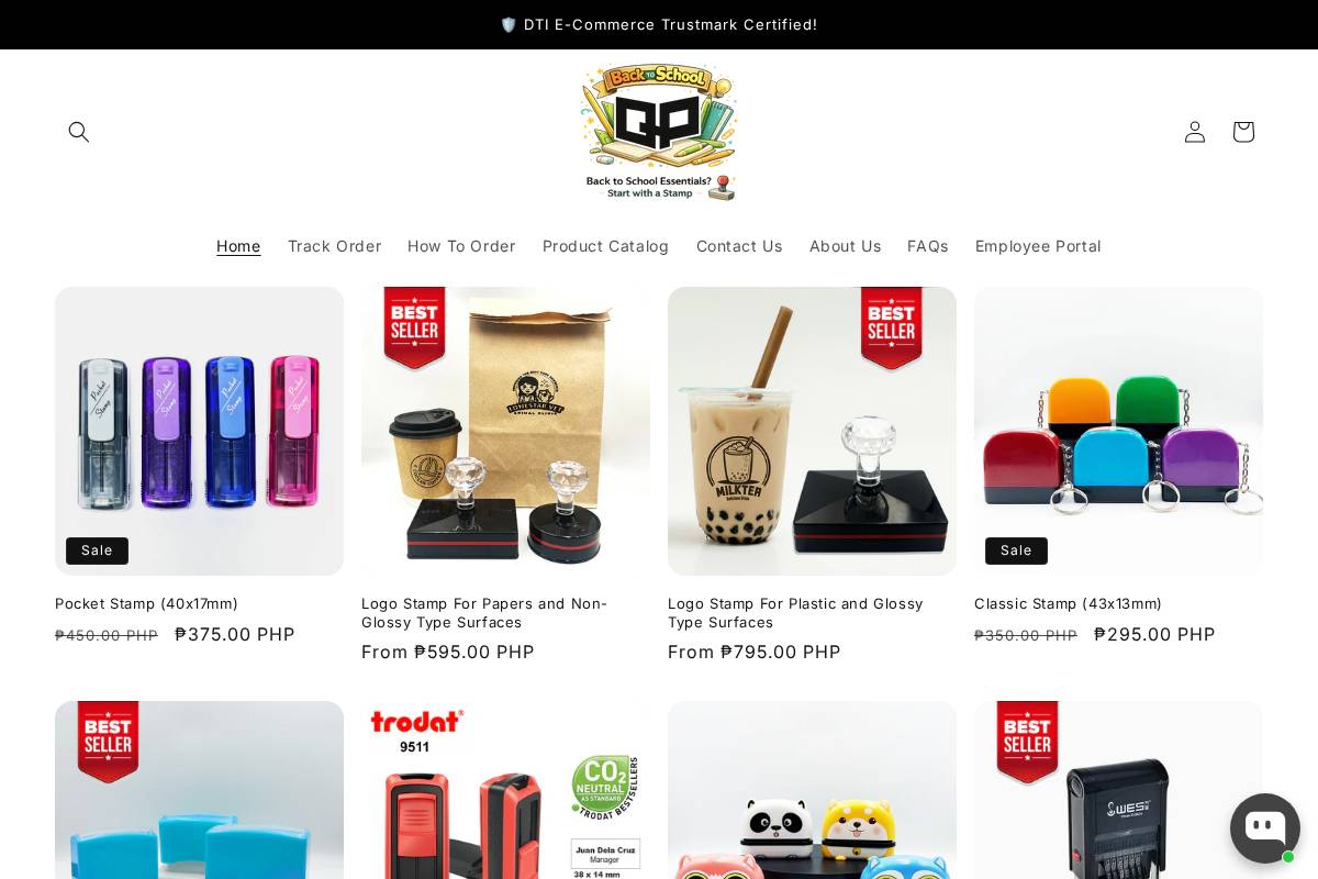 quickprints.ph homepage screenshot