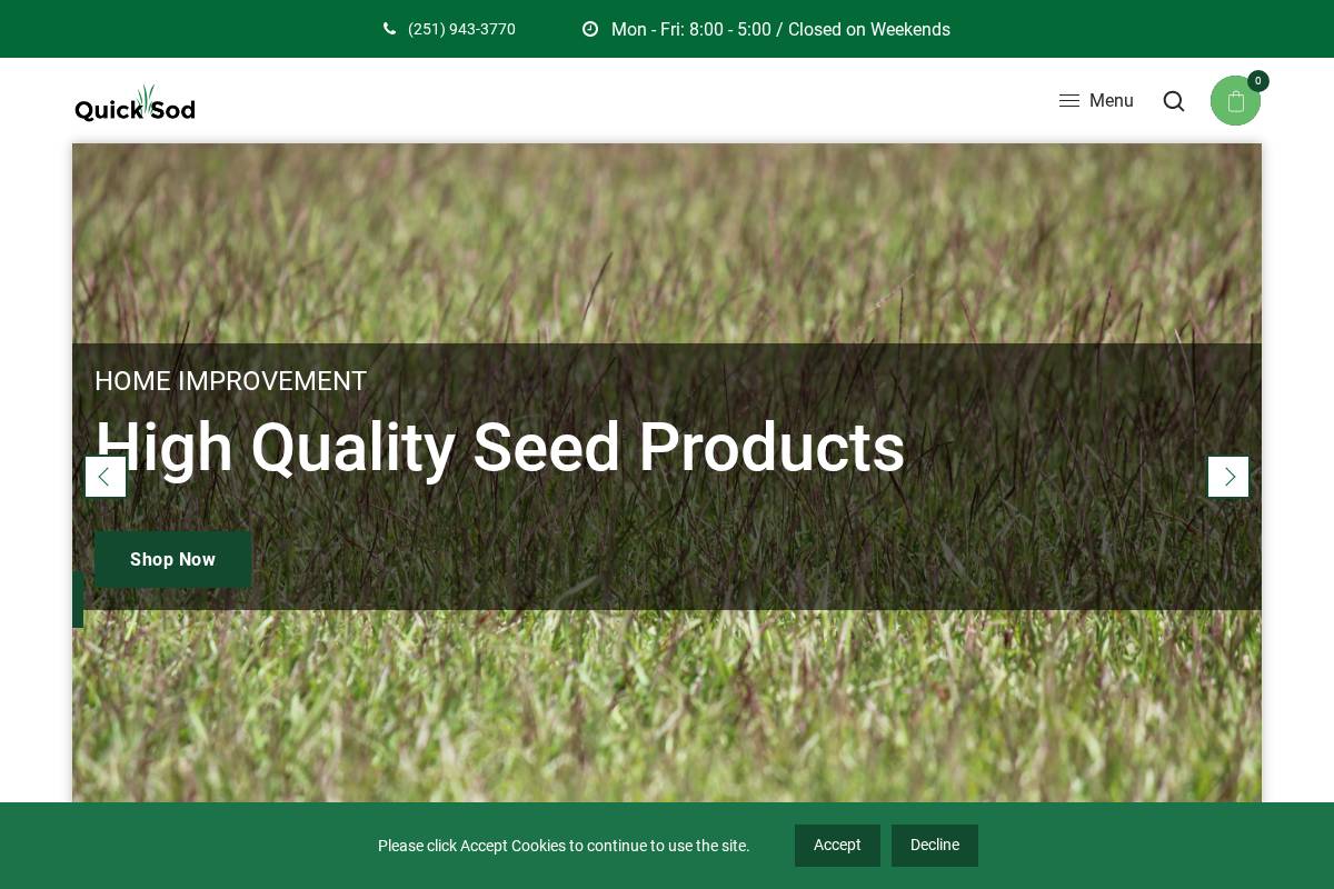 quicksod.com homepage screenshot