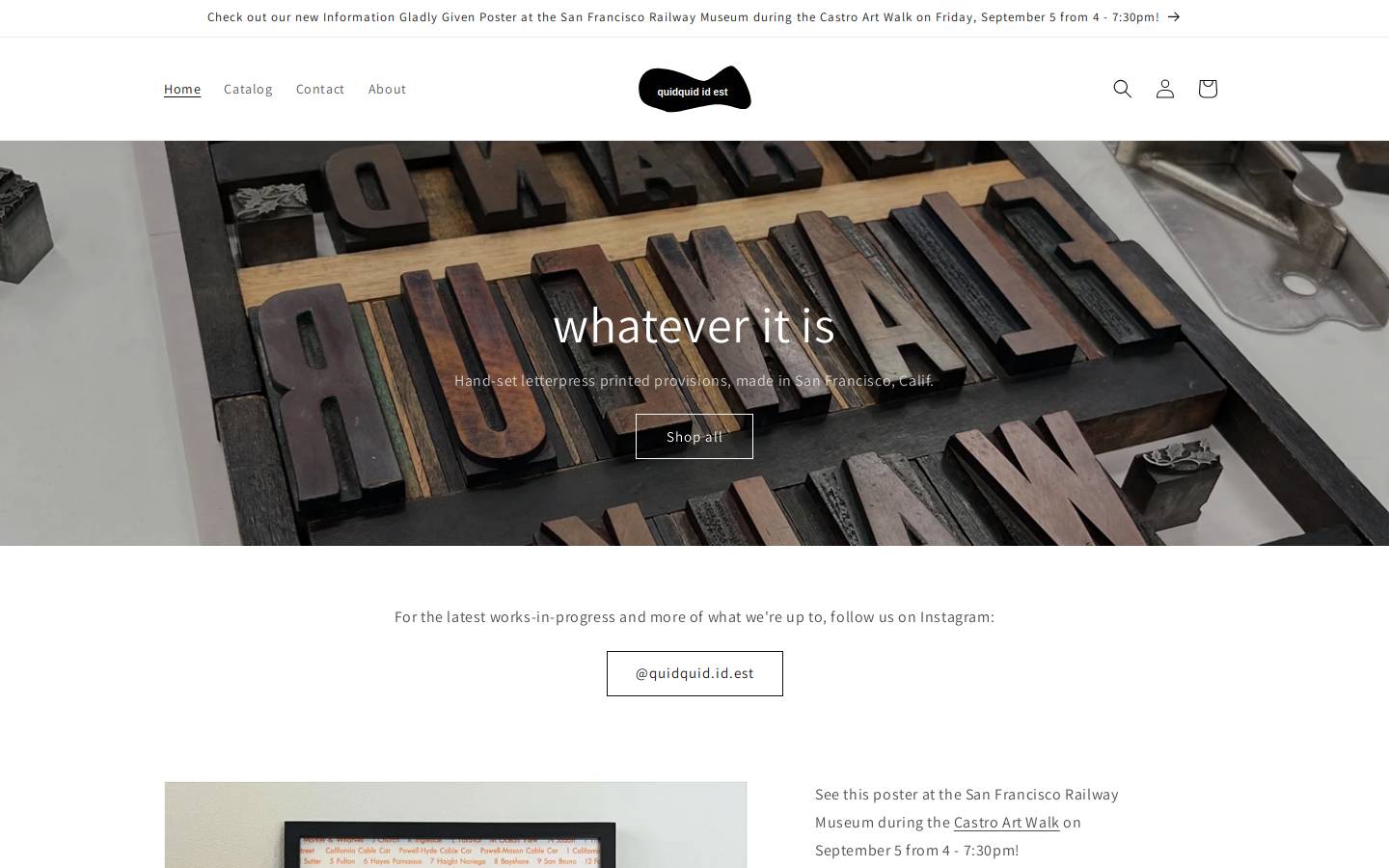 quidquid.com homepage screenshot