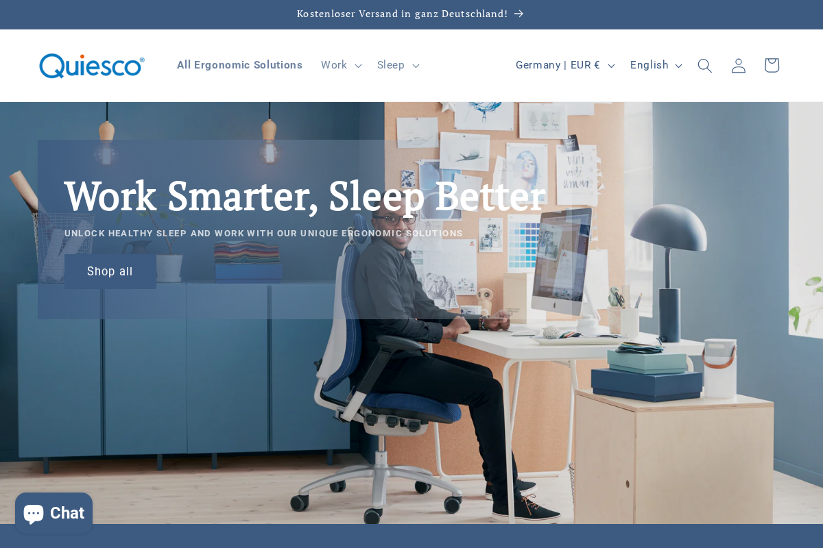 Quiesco homepage screenshot