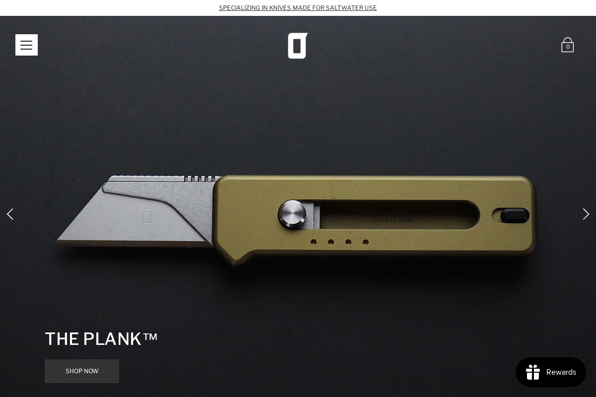 Quiet Carry homepage screenshot