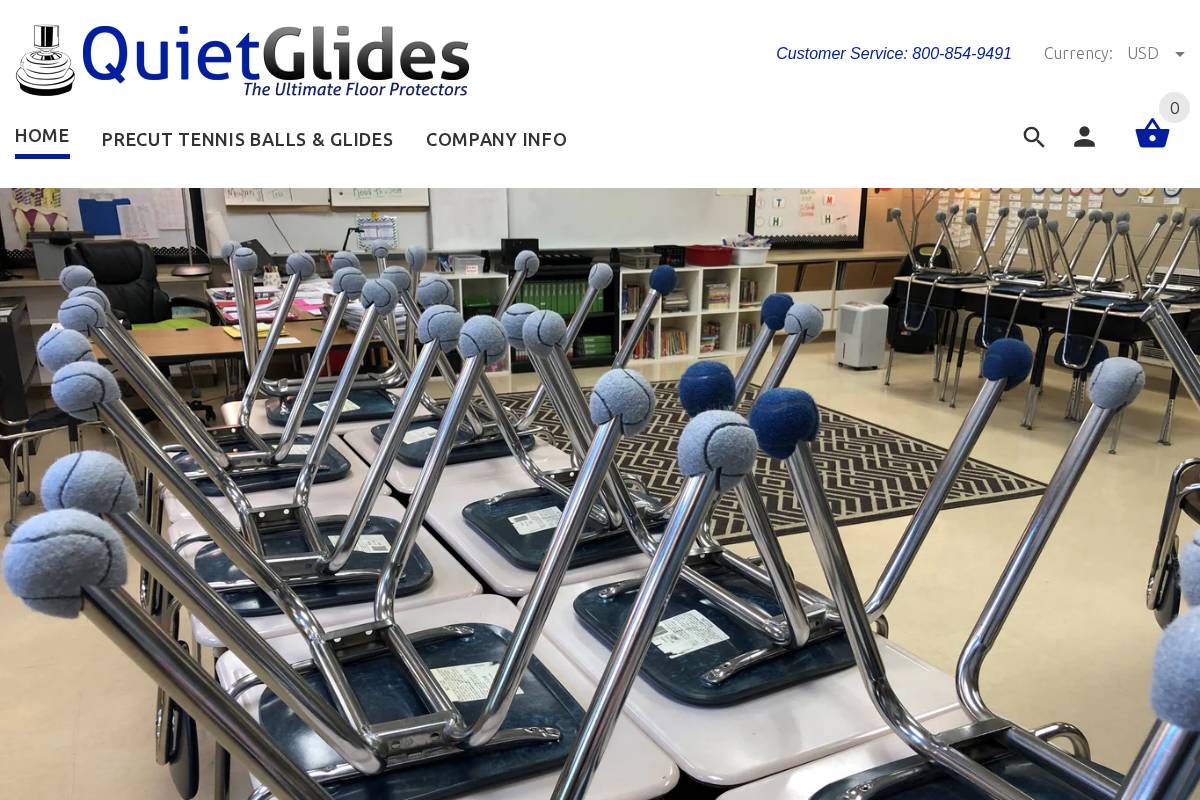 quietglides.com homepage screenshot
