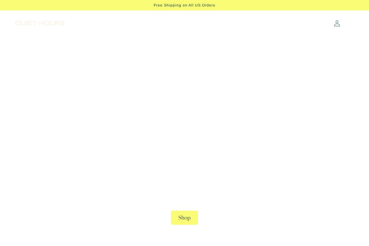 quiethours.com homepage screenshot
