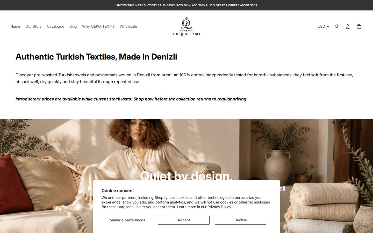 quietlabeldesign.com homepage screenshot