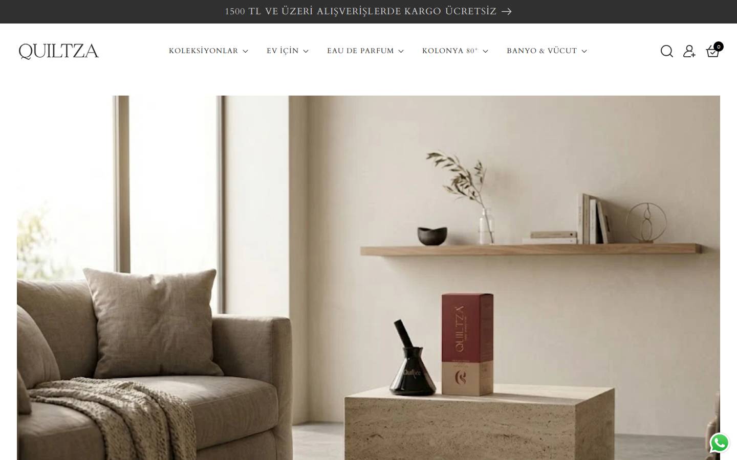 quiltza.com homepage screenshot