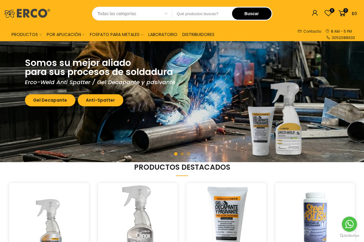 quimicoserco.com homepage screenshot