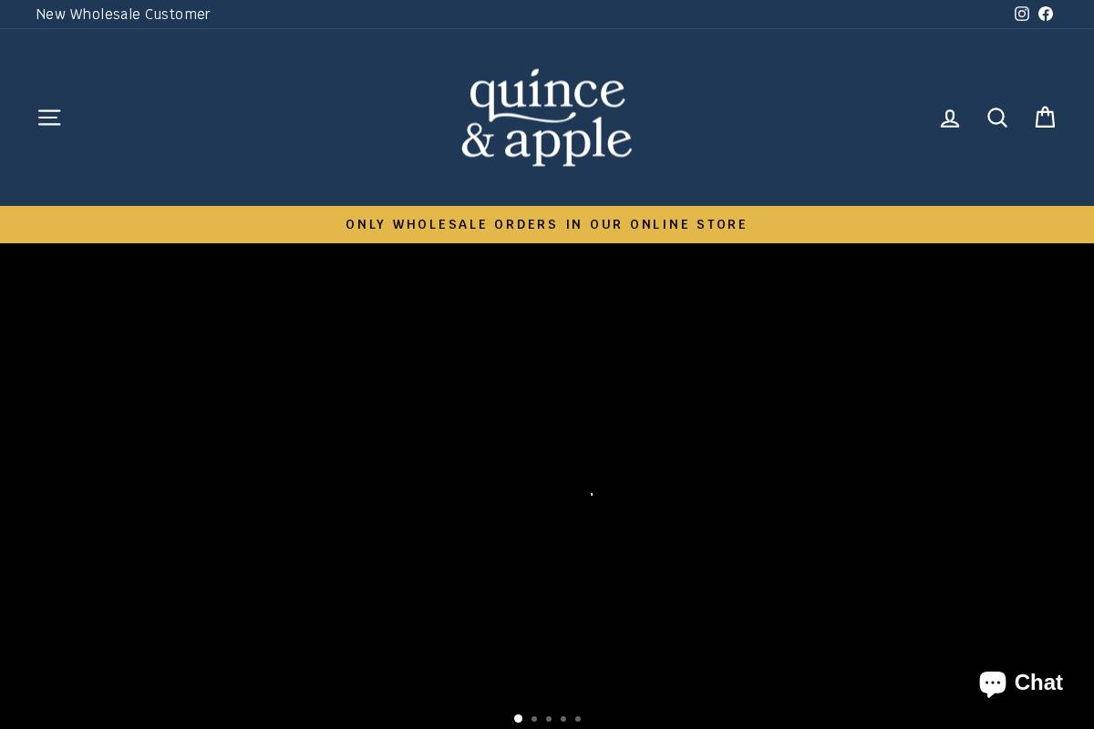 quinceandapple.com homepage screenshot