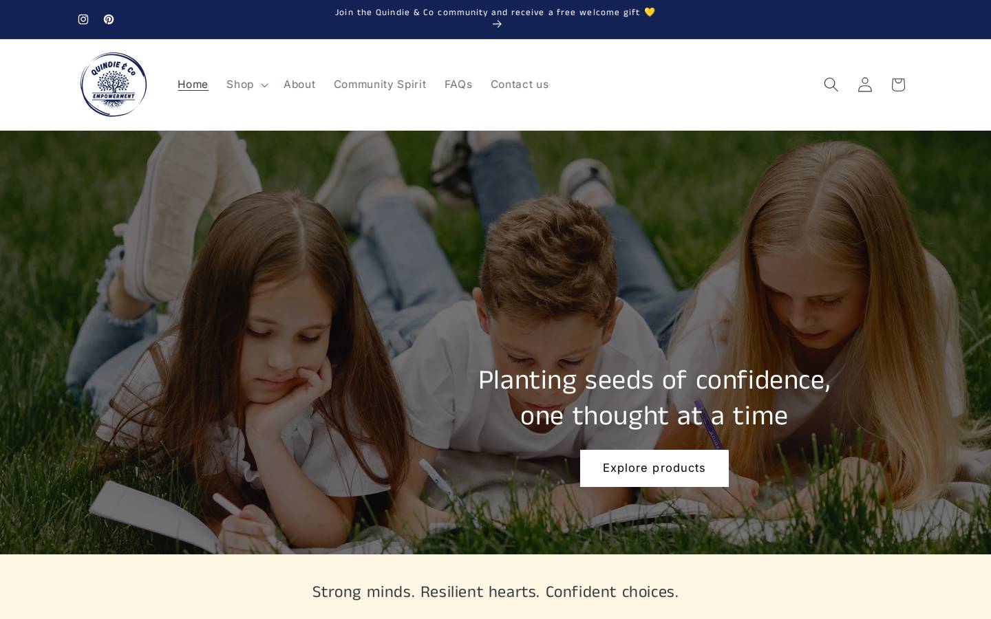 quindieandco.com.au homepage screenshot