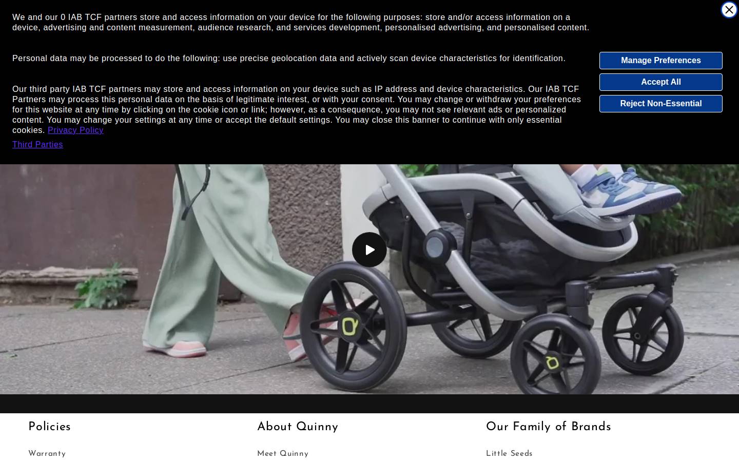 quinny-us.com homepage screenshot