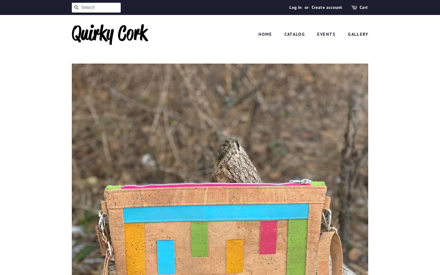quirkycorkdesigns.com homepage screenshot