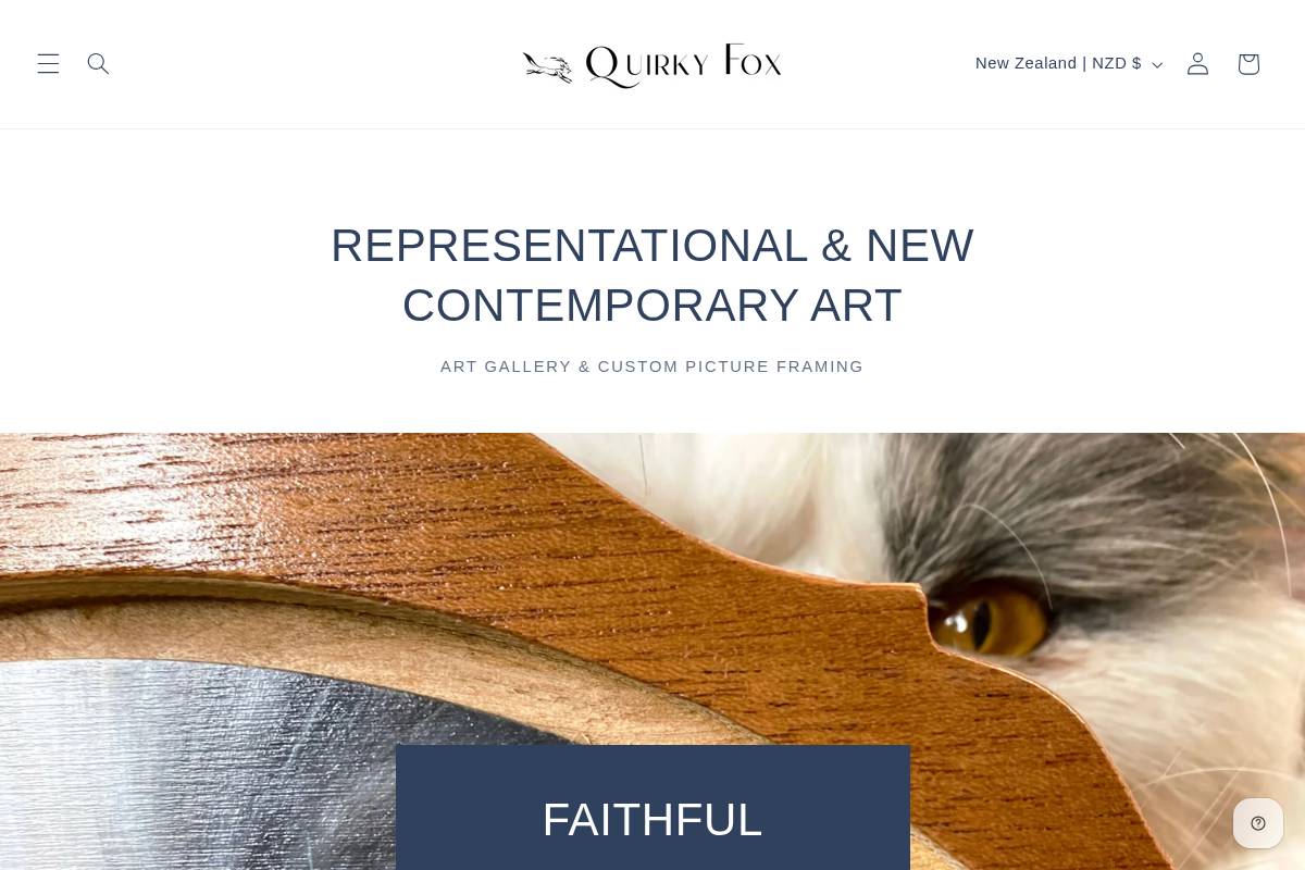 quirkyfox.co.nz homepage screenshot
