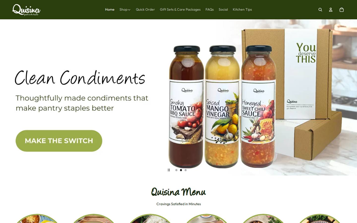 quisinaph.com homepage screenshot
