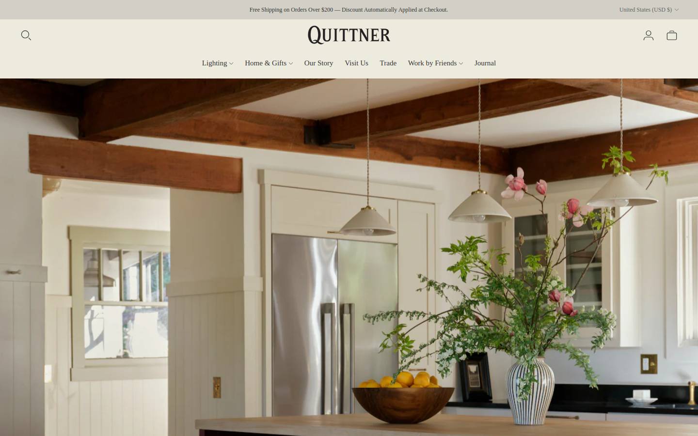 quittnerantiques.com homepage screenshot