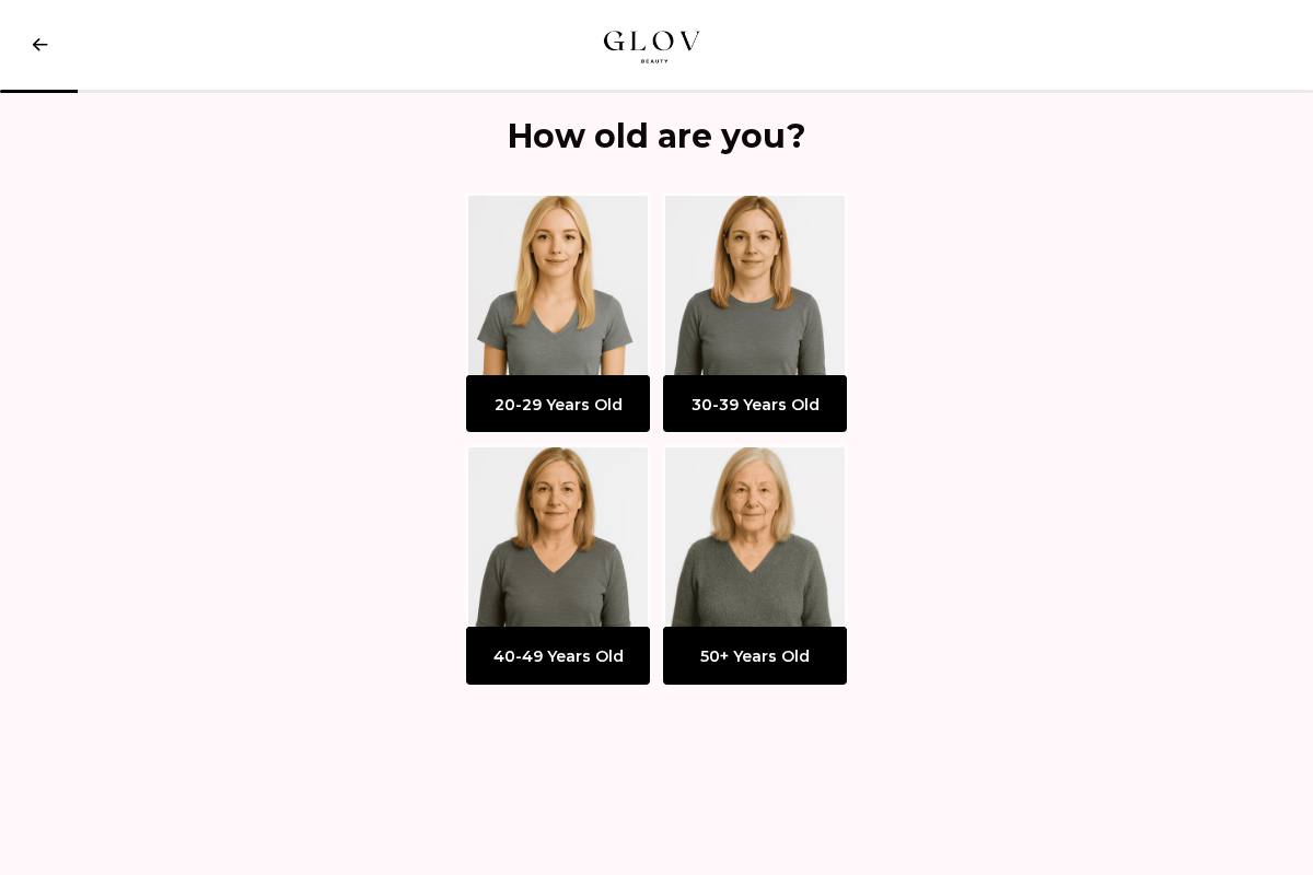 Glov Beauty Hair Quiz homepage screenshot