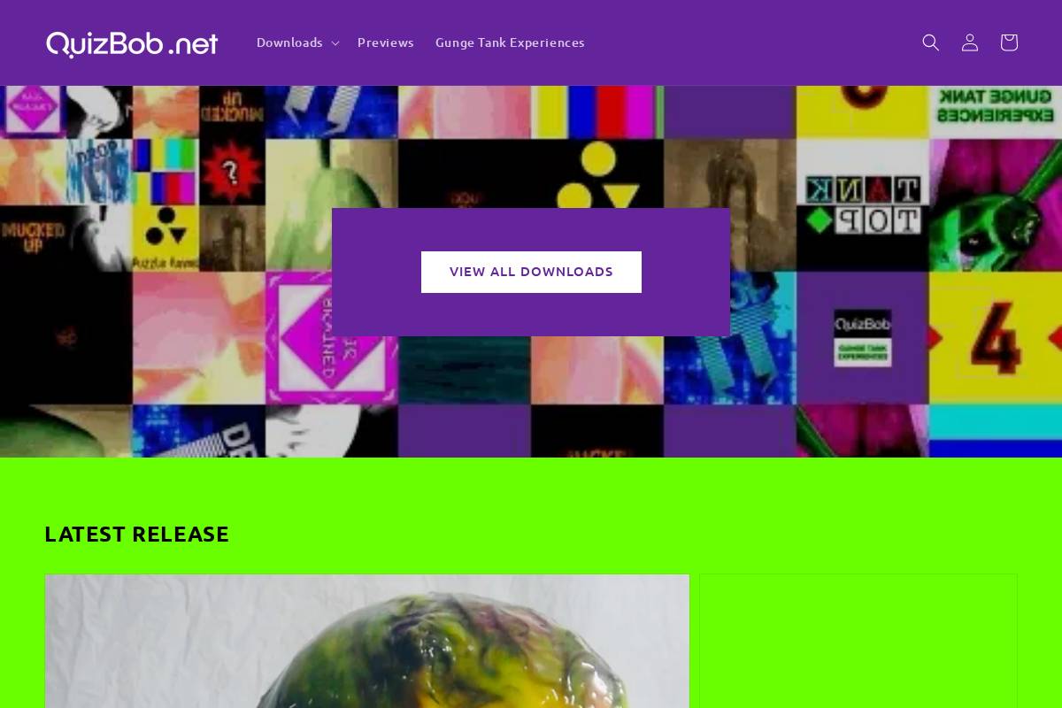 quizbob.net homepage screenshot