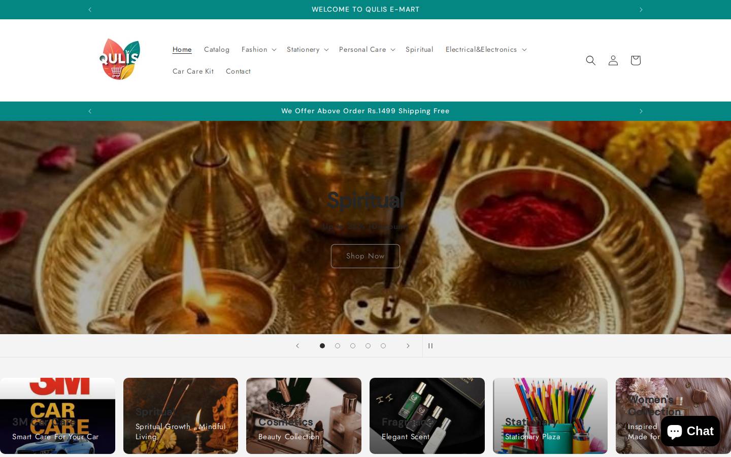 qulis.in homepage screenshot