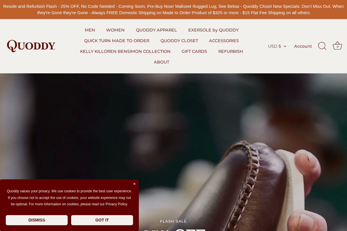 Quoddy homepage screenshot