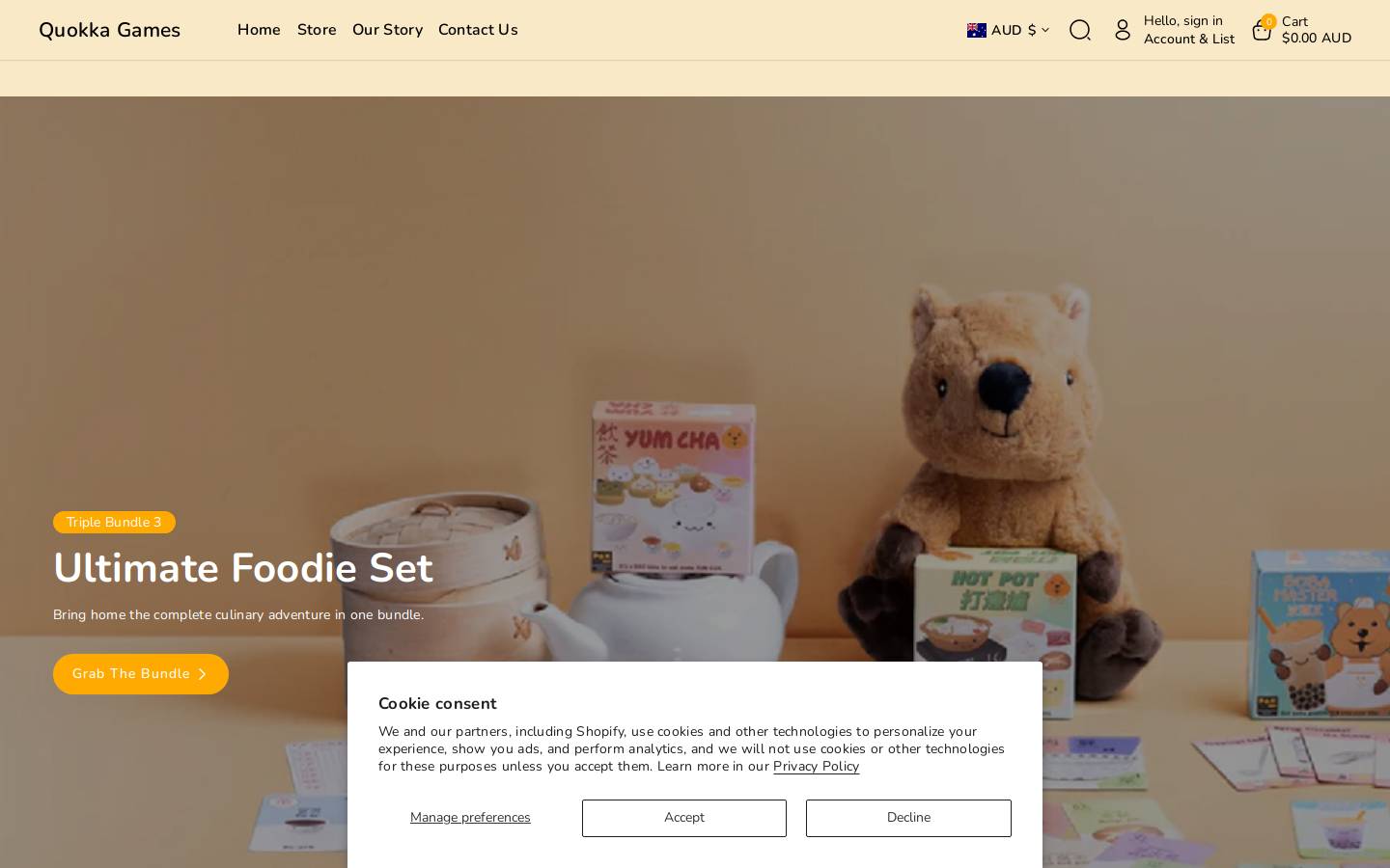 quokkagames.com homepage screenshot