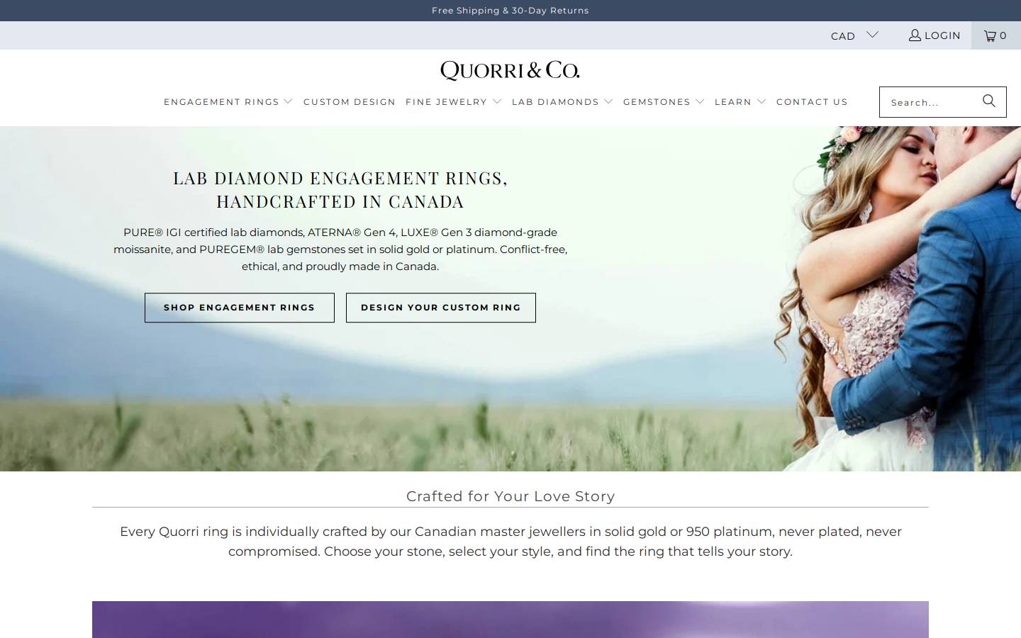 Quorri & Co. homepage screenshot