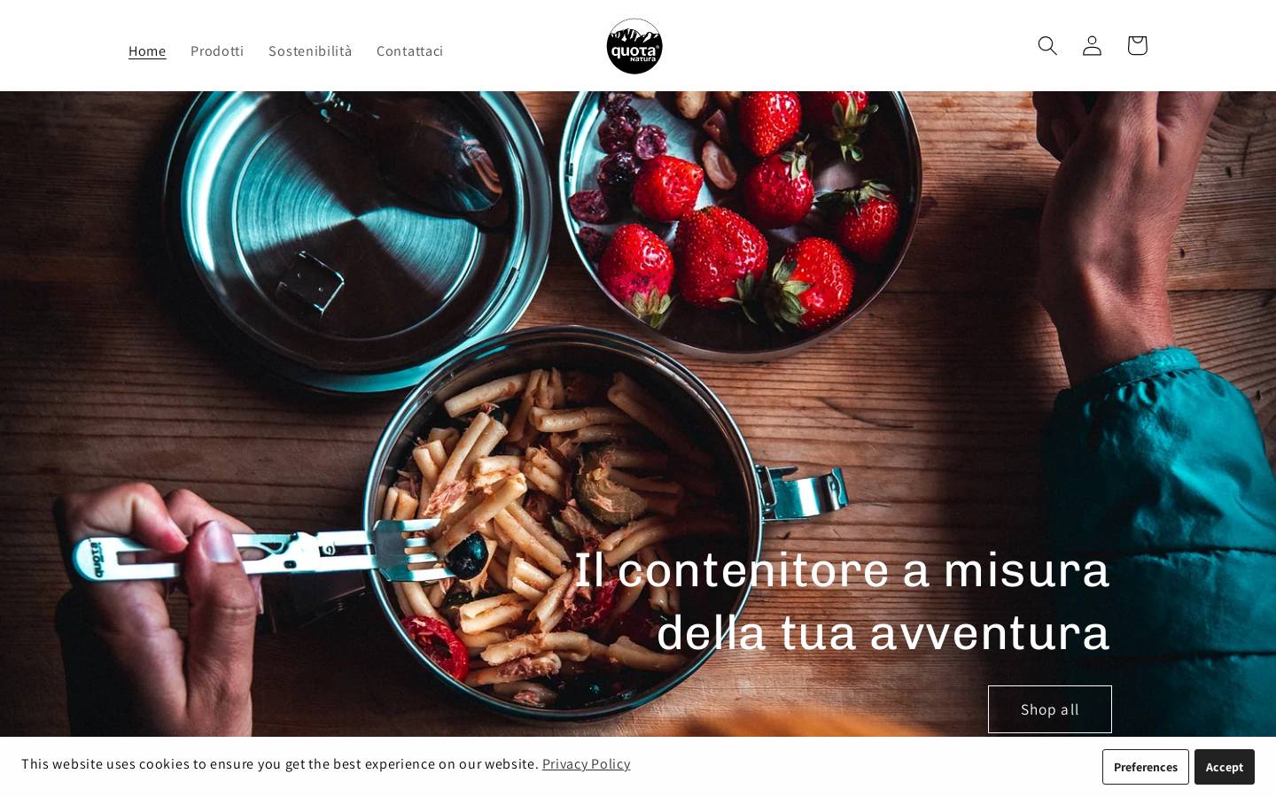 Quotanatura homepage screenshot