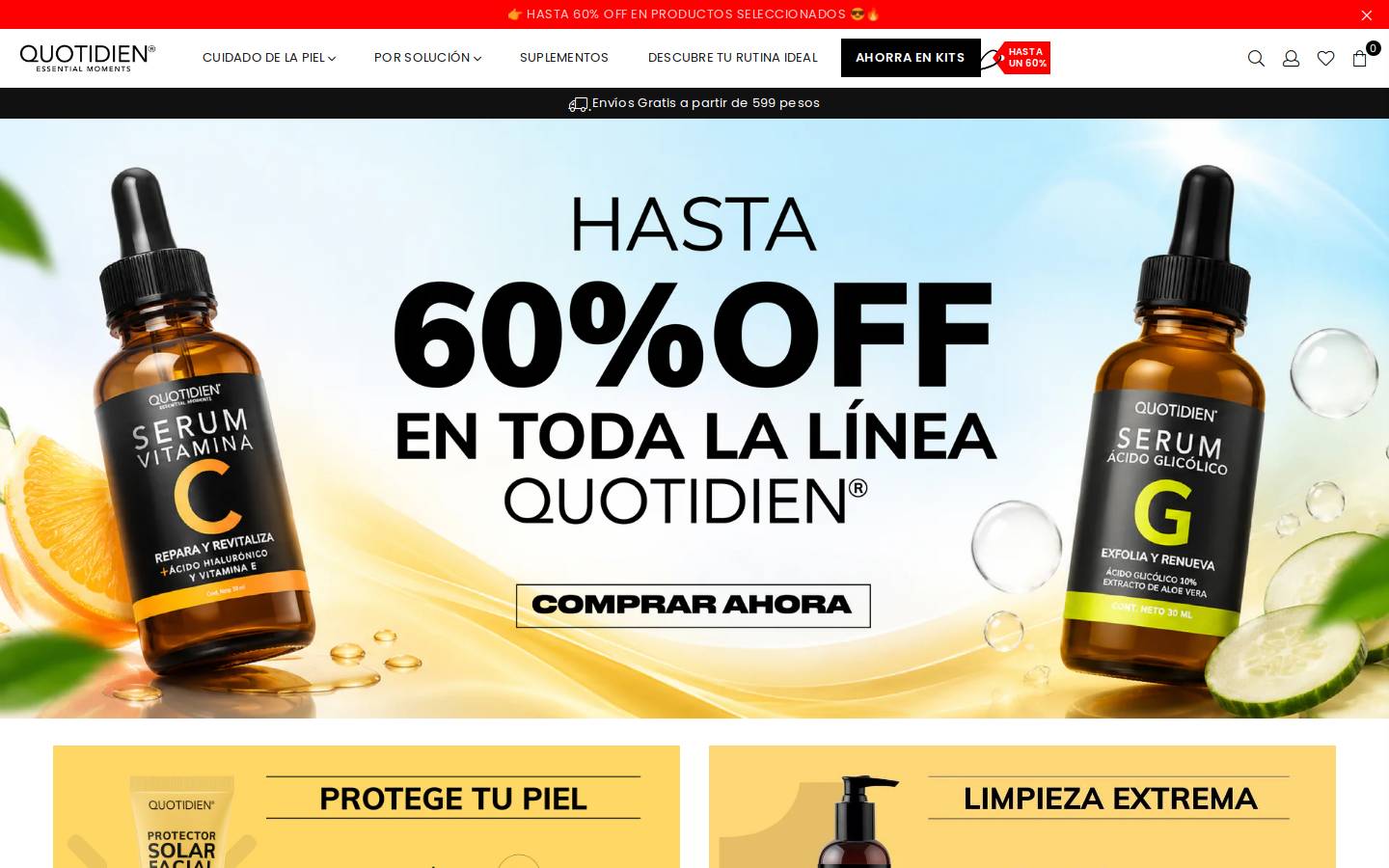 quotidien.mx homepage screenshot