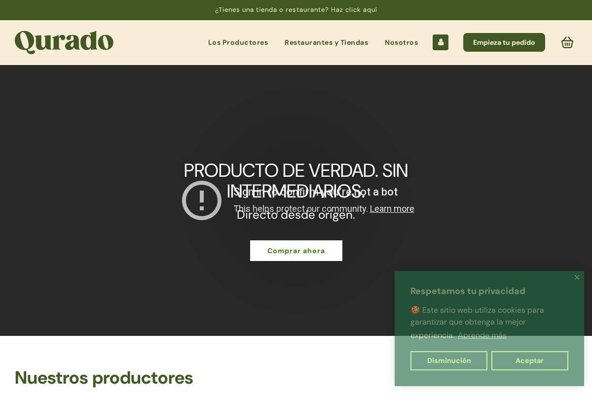qurado.es homepage screenshot