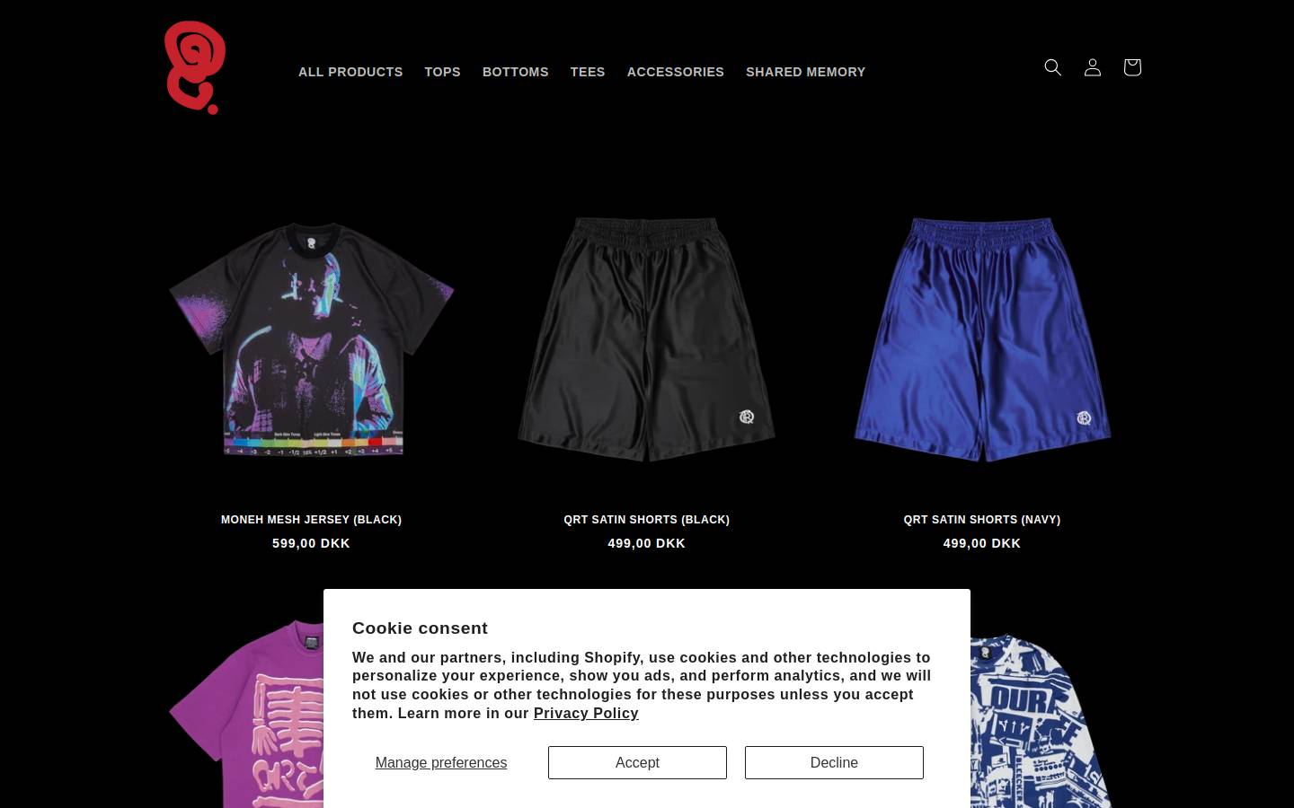 Quratee homepage screenshot