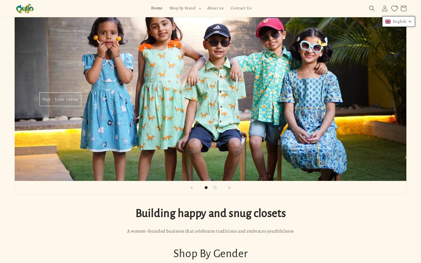 quriofashion.com homepage screenshot