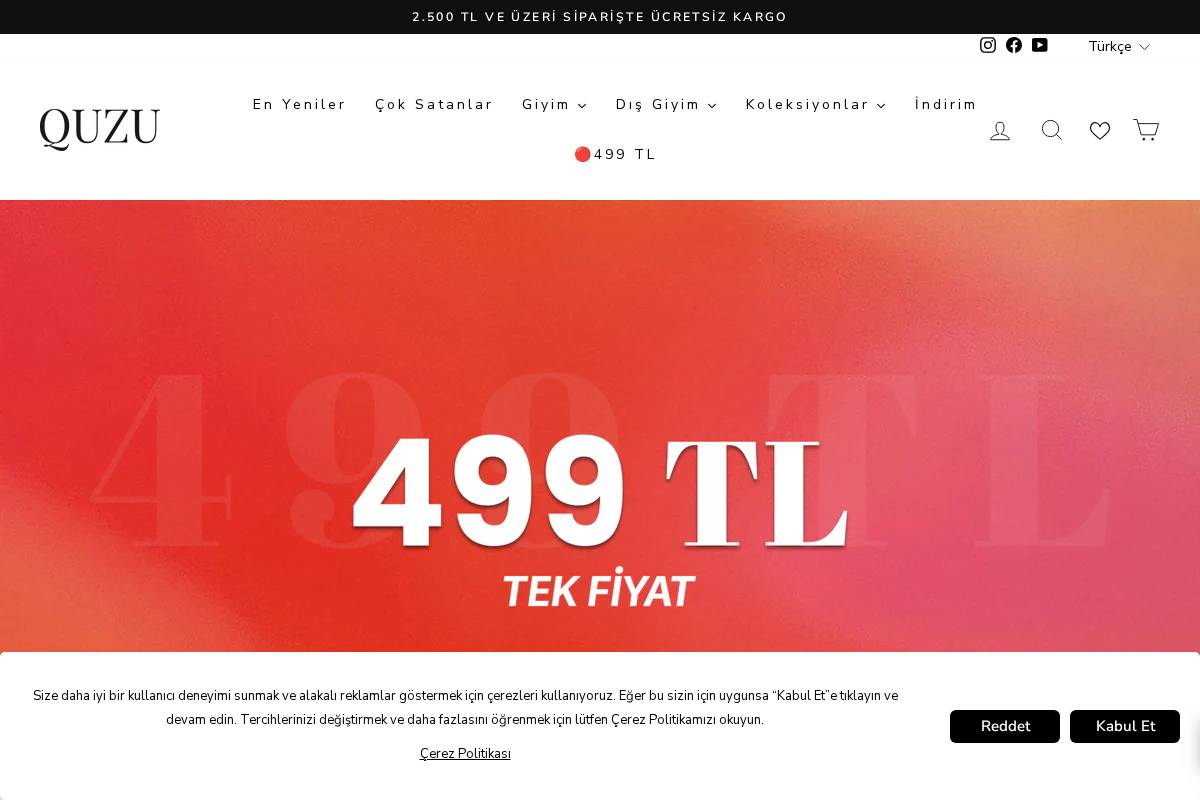 quzu.com.tr homepage screenshot