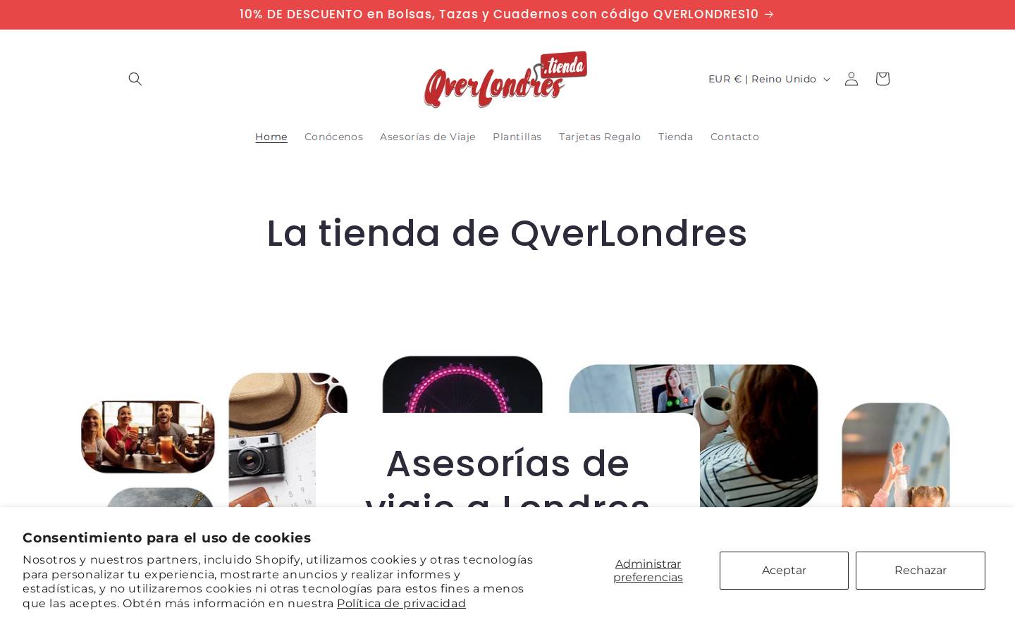 qverlondres.tienda homepage screenshot