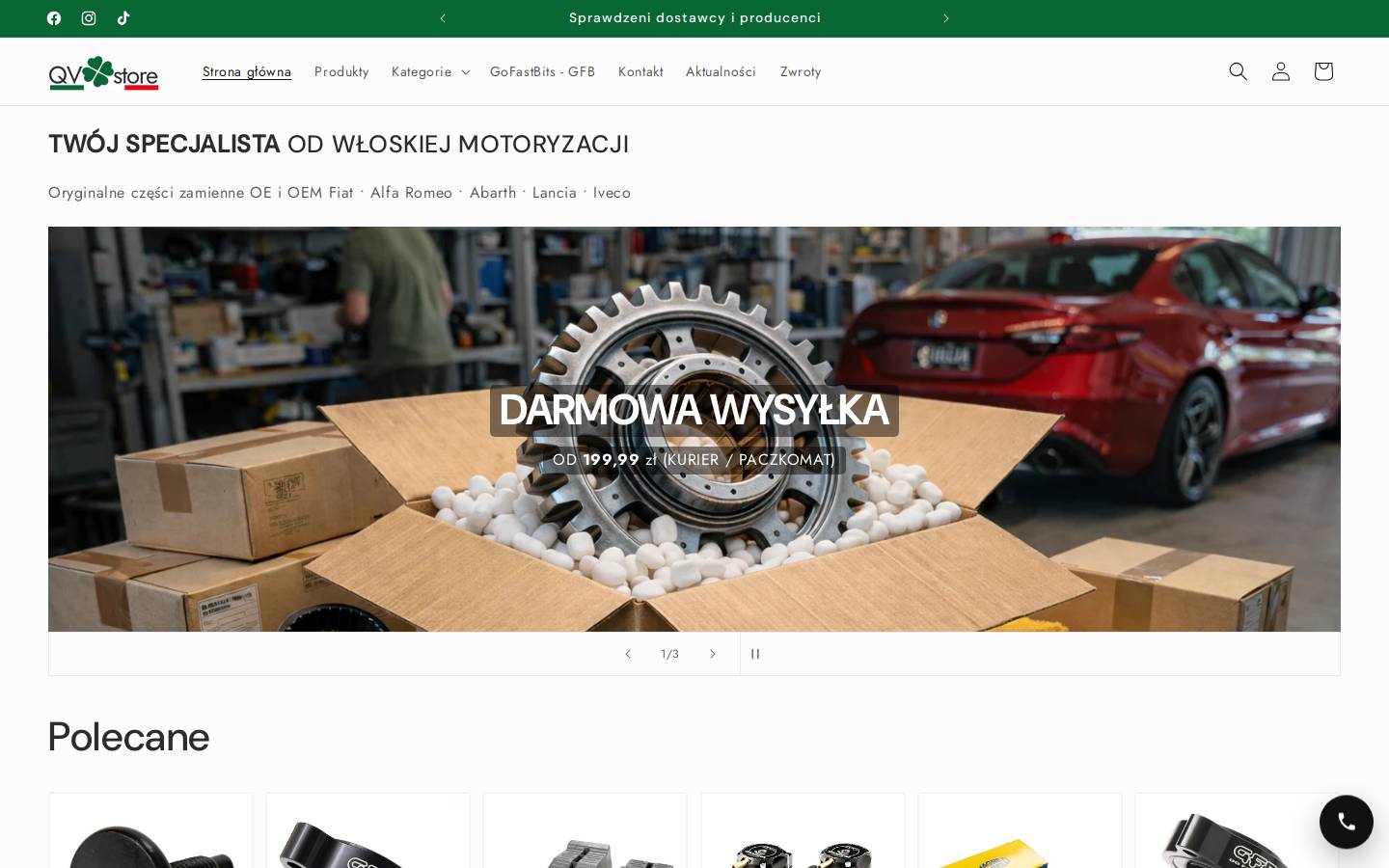 qvstore.pl homepage screenshot