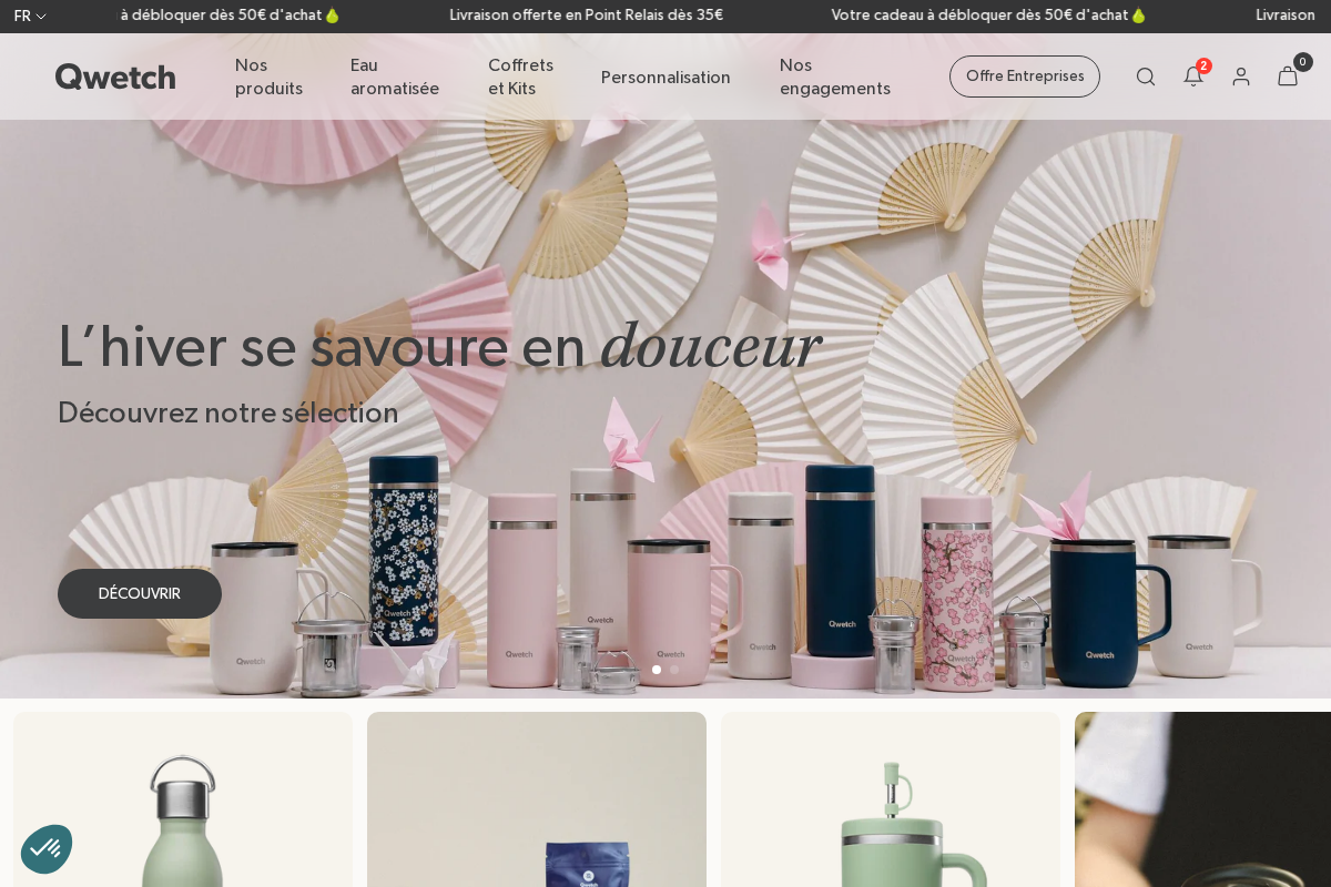 Qwetch homepage screenshot