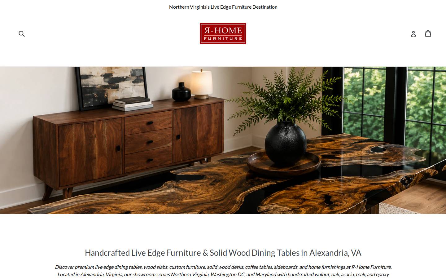 r-homefurniture.com homepage screenshot