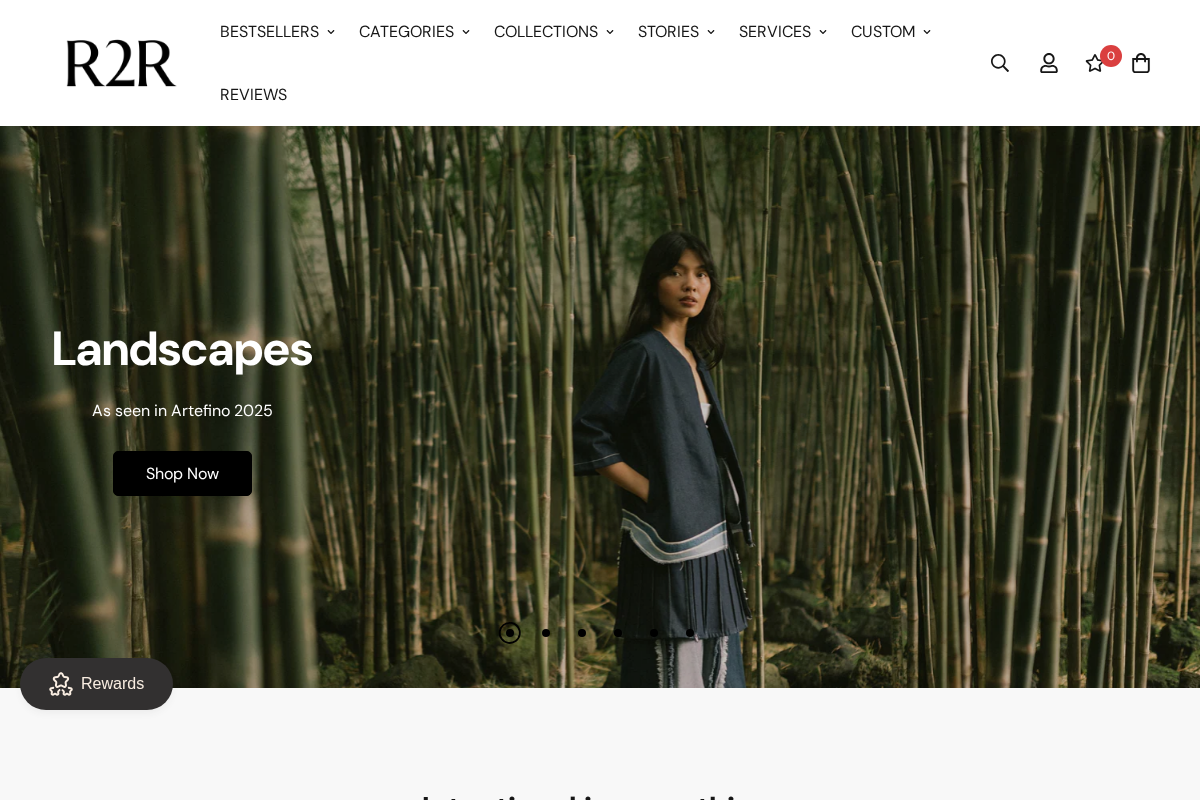 R2R homepage screenshot