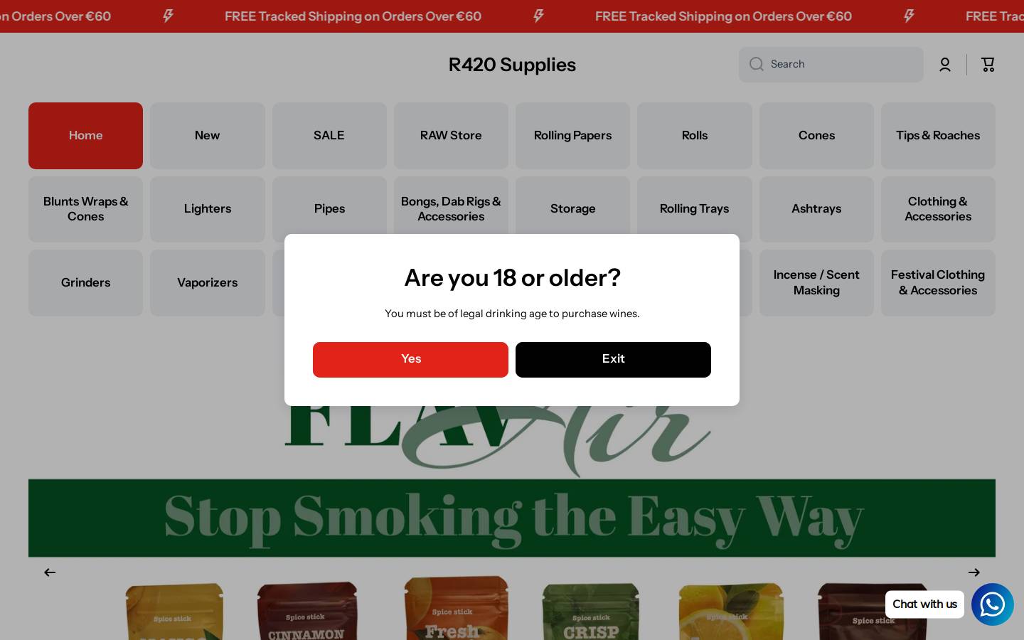 R420 homepage screenshot