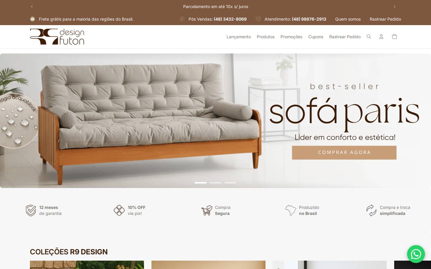 r9designfuton.com.br homepage screenshot