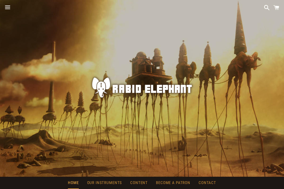 rabidelephant.com homepage screenshot