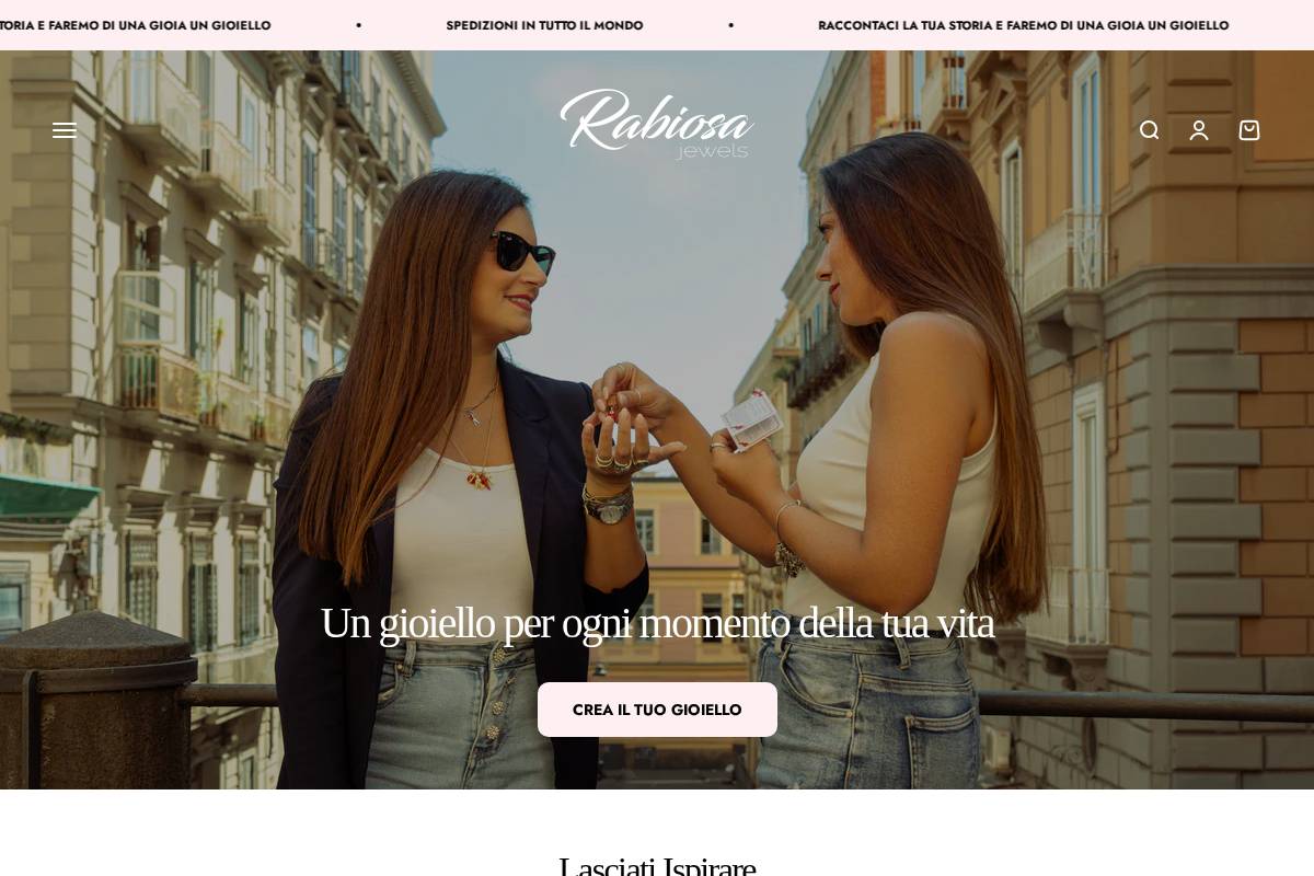 rabiosajewels.com homepage screenshot